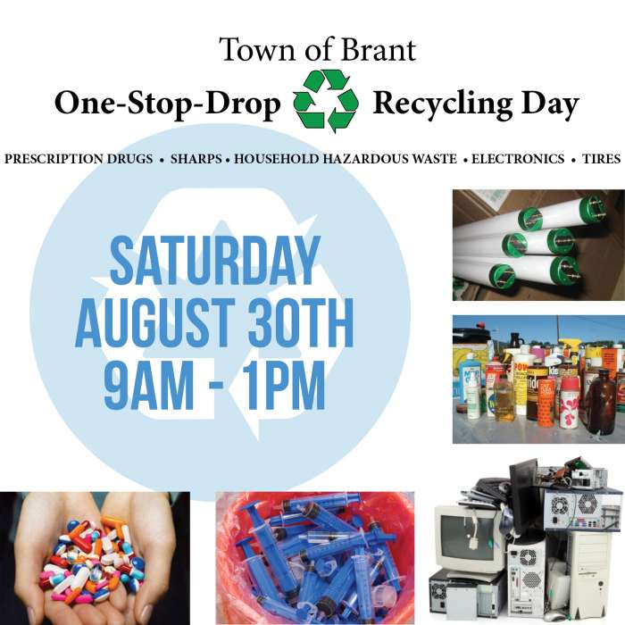 Town of Brant One-Stop-Drop Recycling Day