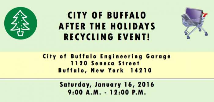 City of Buffalo After the Holidays Recycling Event