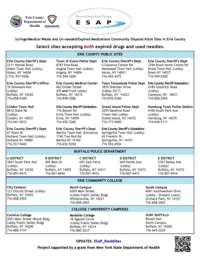 Looking for a place to dispose of (Sharps/Needles and Expired Drugs)?